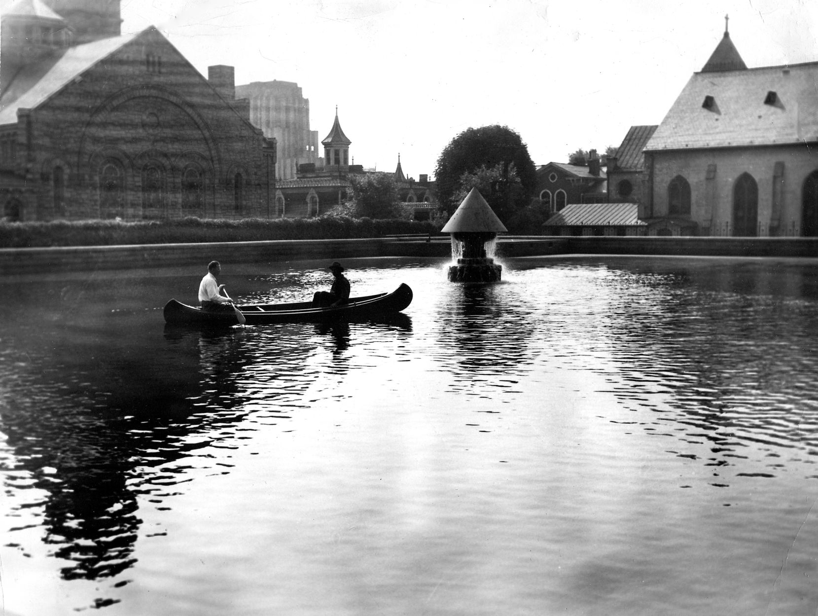1960s Canoe on reservior